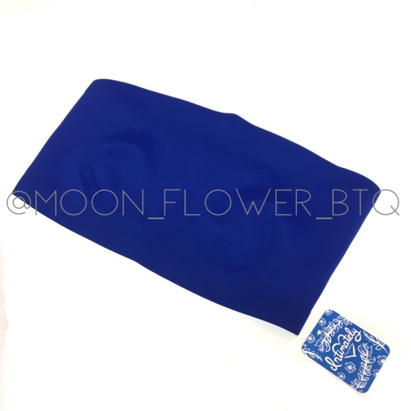 Free People x Revolve Neo Collection Nina Bandeau Tube Top Royal Blue SZ Small - Picture 3 of 8